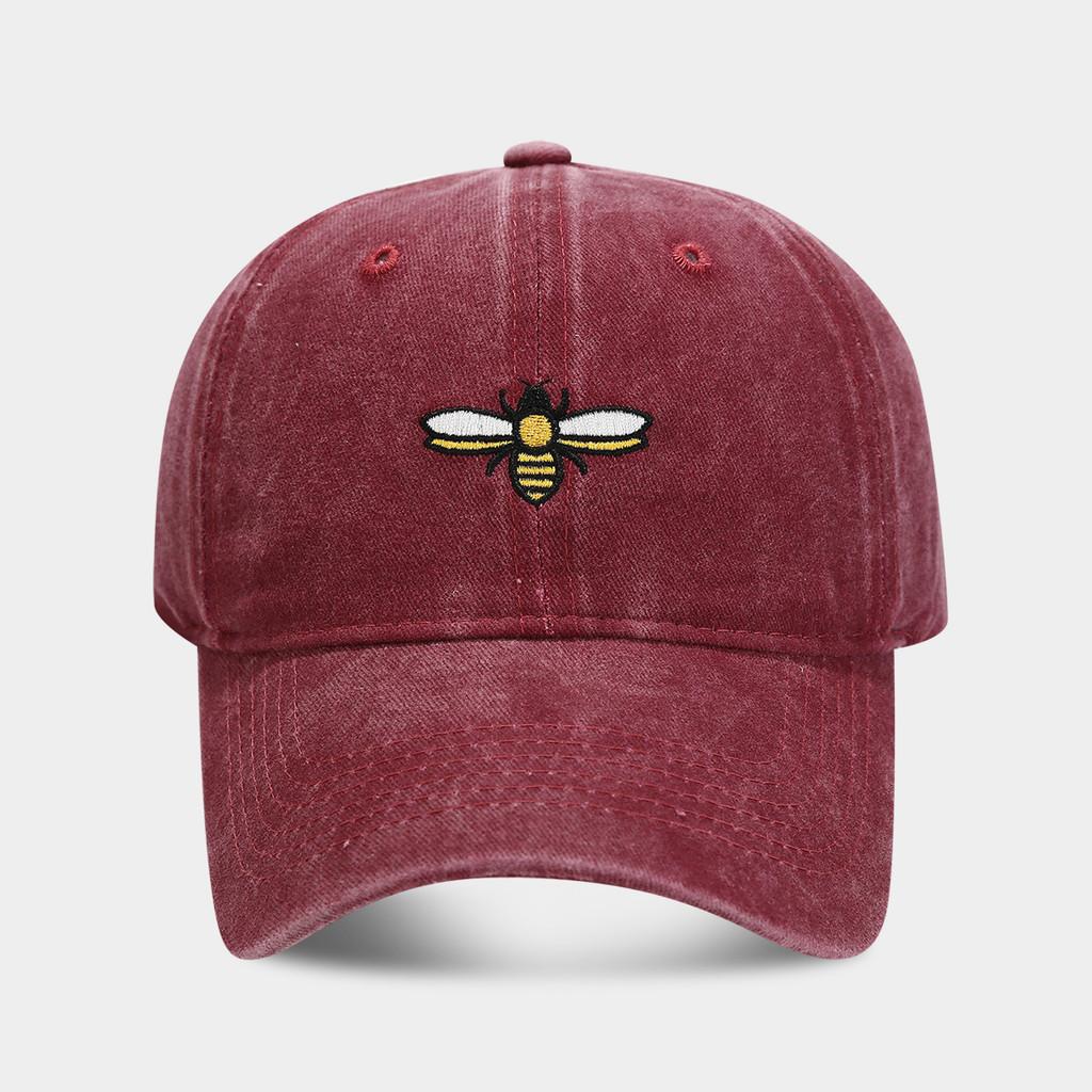 Cotton Bees Embroidered Baseball Cap With Sun Protection For Outdoor Activities