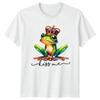 Froschknig Kiss Me Lustiges Tier Wortspiel T Shirt Vintage Graphic Soft Designer Clothes Slightly Unisex Casual Stylish