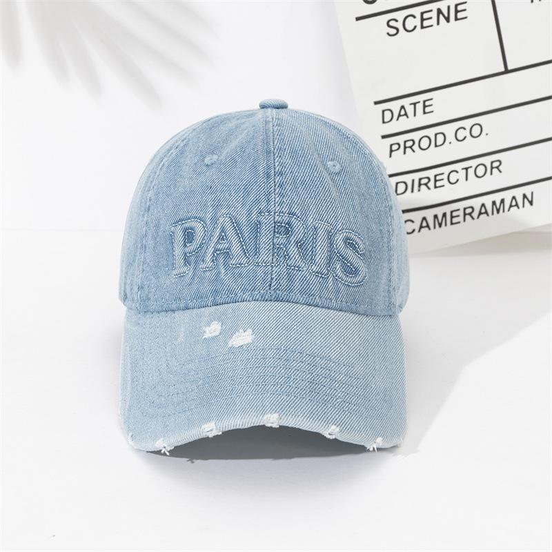 Popular Big Head Circumference Baseball Cap, Sunshade, Sunscreen, Face Small Letter Hat, Cowgirl Deep Top Cap New