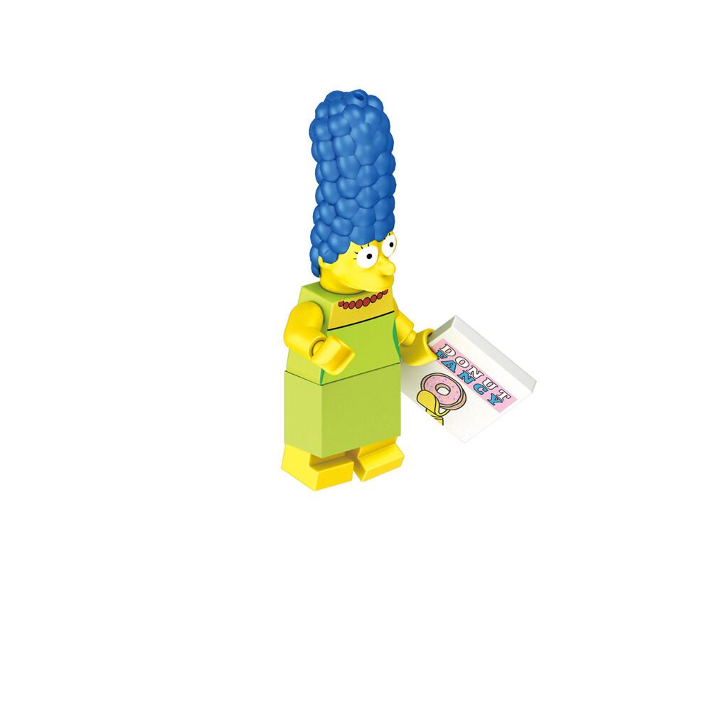 (Stil D) 32 Stück Simpsons Familie Mini-Figuren Bausteine Kinder Lernspielzeug