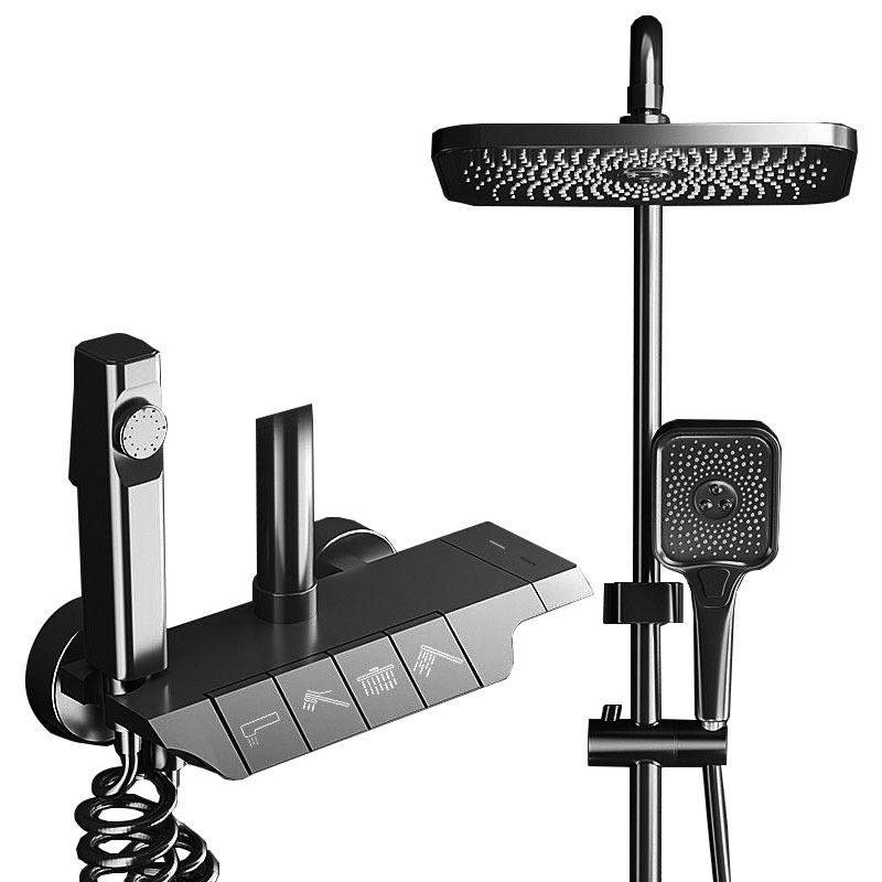 Piano Button Shower Digital Shower Set Thermostatic Home Shower Piano Key Shower System Spa Bathroom Shower System Sets
