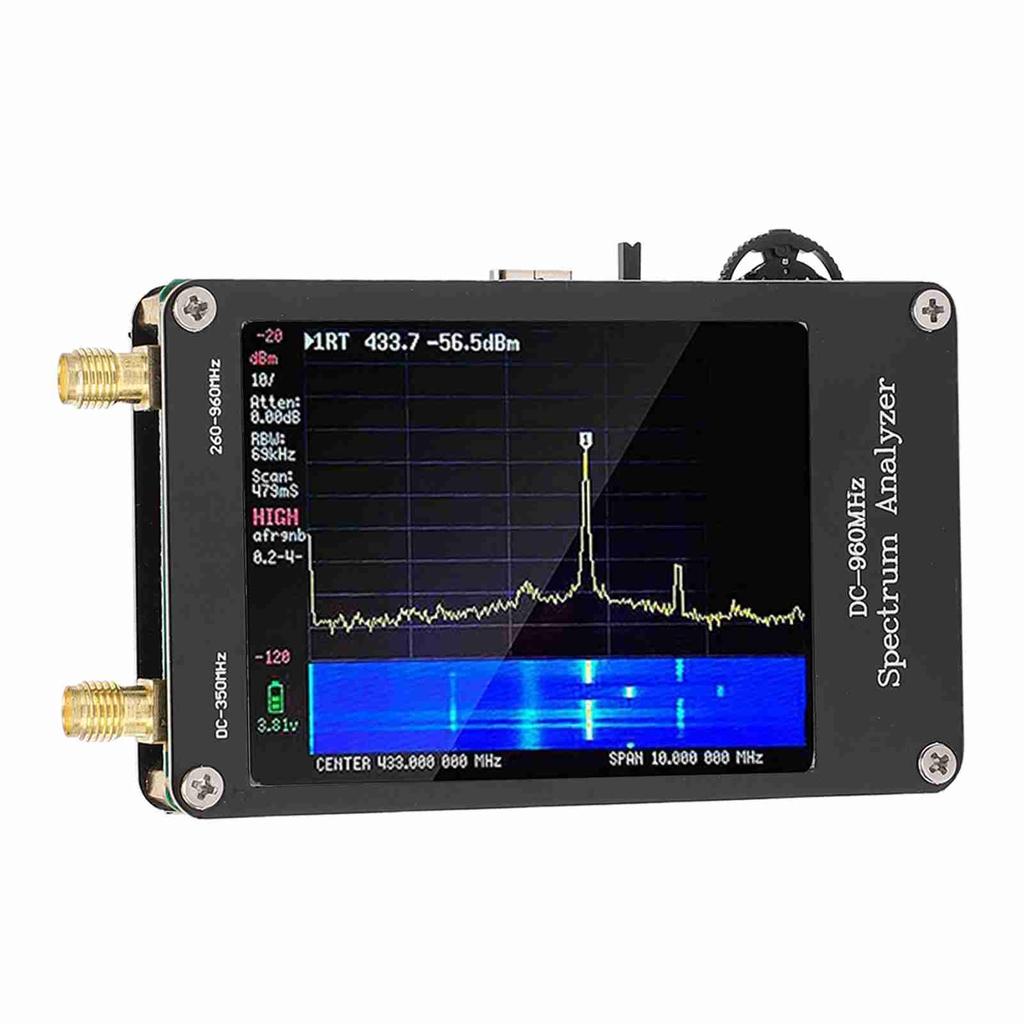Spectrum Analyzer MF HF VHF UHF Input 4 Modes 2.8in Touch Screen Portable Spectrum Analyzer Signal Generator