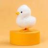 Jumping Chicken Duck Yellow Jumping Chicken Clockwork Toy Plush Cartoon Interactive Toy Simulation Walking Hopping Kids Toy