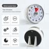 Stainless Steel Magnetic Kitchen Timer: Mechanical Rotating Countdown Clock for Students
