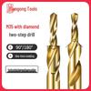 Tiangong M35 Stainless Steel Step Drill Bit, Countersunk, Two Steps for Woodworking