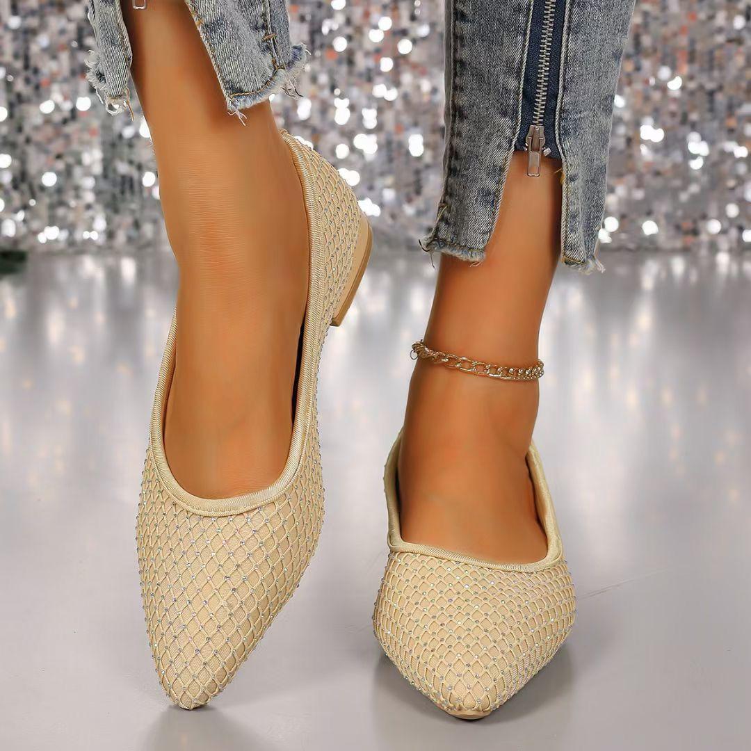 

Мода Осень/Зима ромбовидная сетка полые сандалии женские балетки неглубокие новая пляжная обувь комфорт ретро женские балетки одинарная обувь 36 бежевый