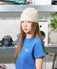 NOT NEW Nn Label Stripe Beanie Cream