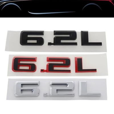 3D Premium 6.2 L Lettres pour SUV Américain Off Road Capot Moteur Garde-boue Coffre Queue Arrière Décalcomanie Emblème Badge Autocollant