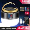 Solar Camping Light Power Bank LED Camping Lanterns 3 Gears Remote Control Waterproof Outdoor Tent Light Rechargeable Flashlight