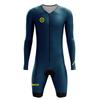 Righttrack Sport Herren Radsport-Einteiler Performance Langarm Schnelltrocknend UV-Schutz Speedsuit Trisuit Rennrad MTB Bekleidung