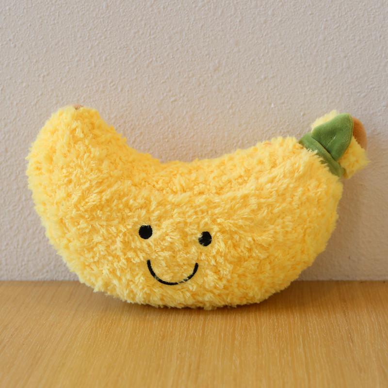 Fruit & Vegetable Plush Toy Set: Watermelon, Pineapple, Banana, Peach, Strawberry, Mango Cloth Dolls Fruit Series