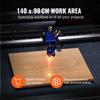 130W CO2 Laser Engraver Cutter Machine w/Glass Tube USB/U-Disk for Wood