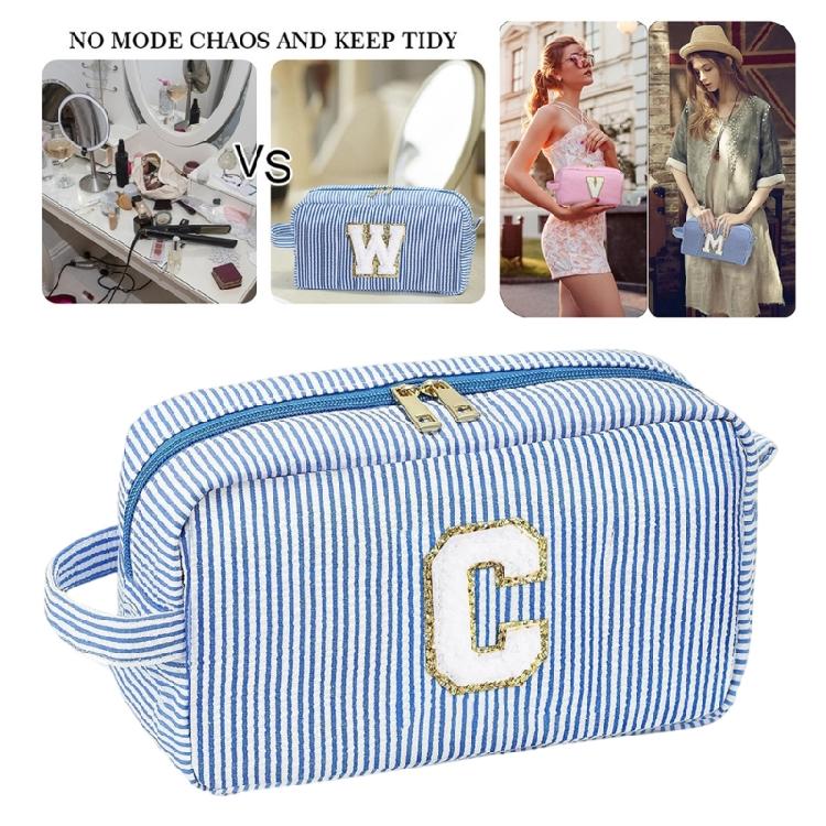 Large Capacity Cosmetic Bag Multifunctional Knitting Supplies Organiser Storage Bag with Carry Handle For Sewing Tool
