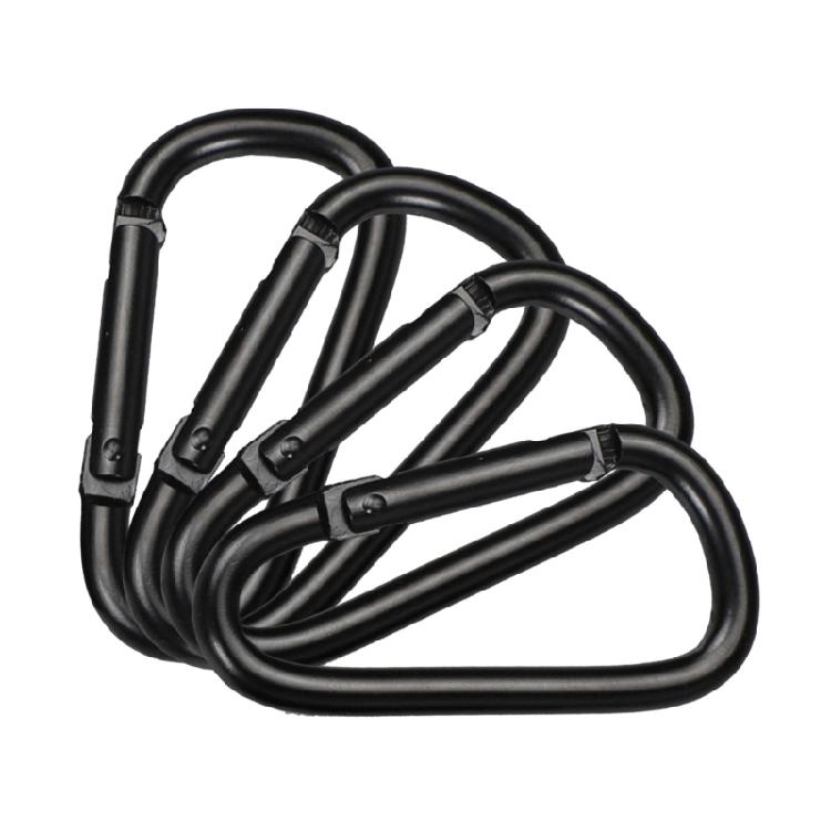 4 Stück Federkarabiner Aluminiumlegierung Karabiner Schlüsselanhänger Clip Kletterkarabiner