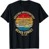 T-shirt Rétro Coucher de Soleil Observatoire d'Arecibo Ne Jamais Oublier
