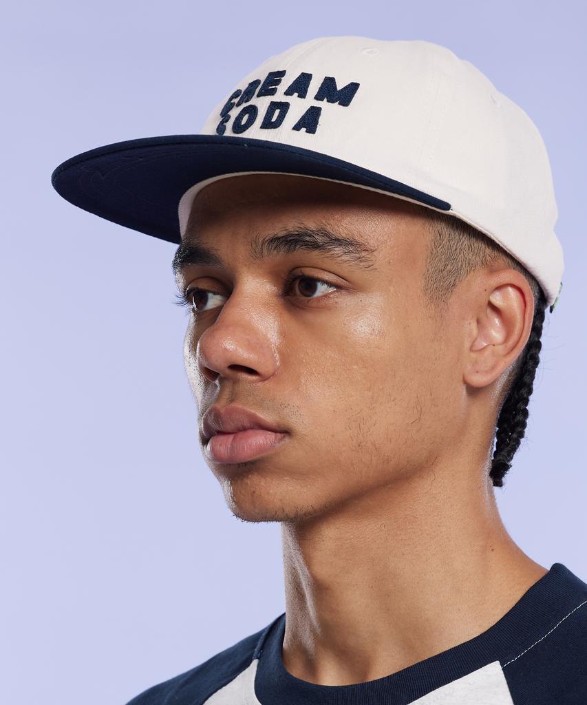 CREAM SODA LAB Applique Panel Ball Cap Navy