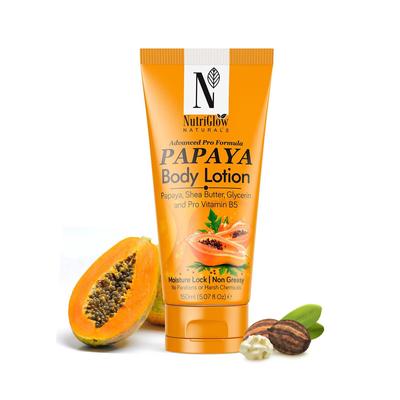 NutriGlow Natural's Advanced Pro Formula Papaya Body Lotion for Hydration 5.07 Oz