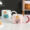 Cartoon Ceramic Cup for Girls and Boys Office Mug with Cute High Value Cup for Students Couple Water Cup