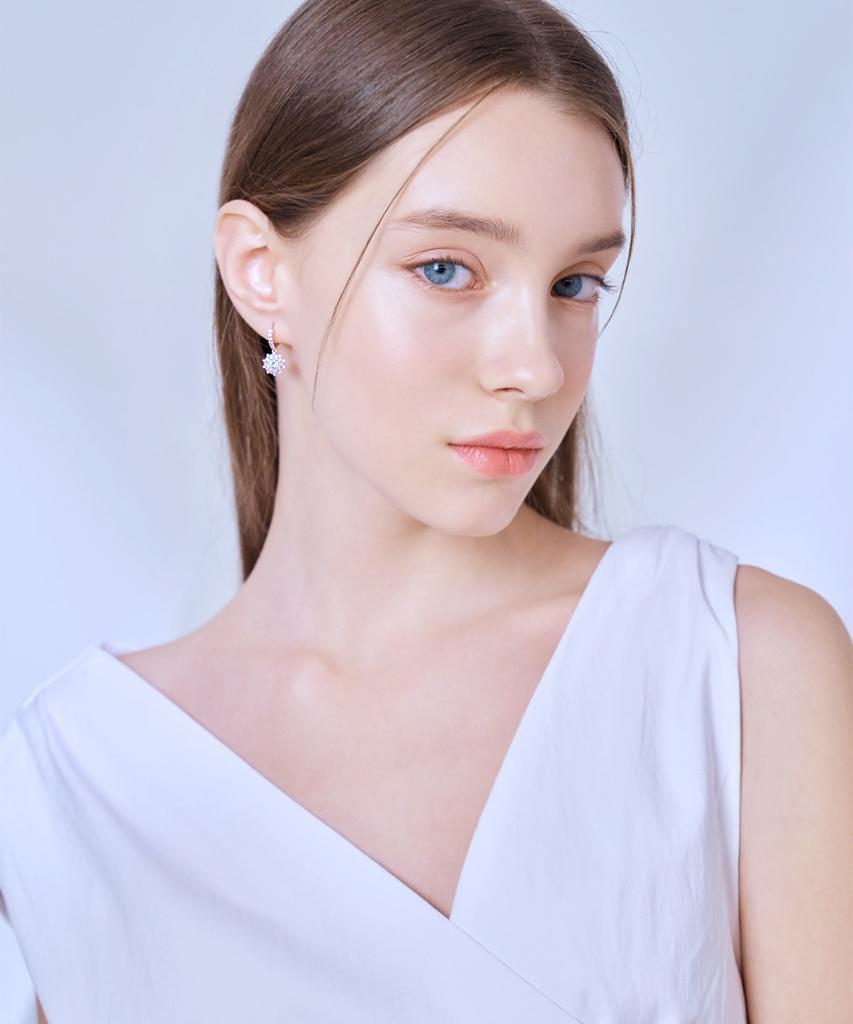 Ellejewelry 14K Gf Lori Cubic One-Touch Earrings Elgpee446