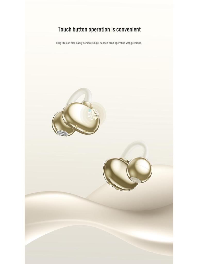 Recci REP-W101 True Wireless Bluetooth Earphones with Ear-Clip & Digital Display