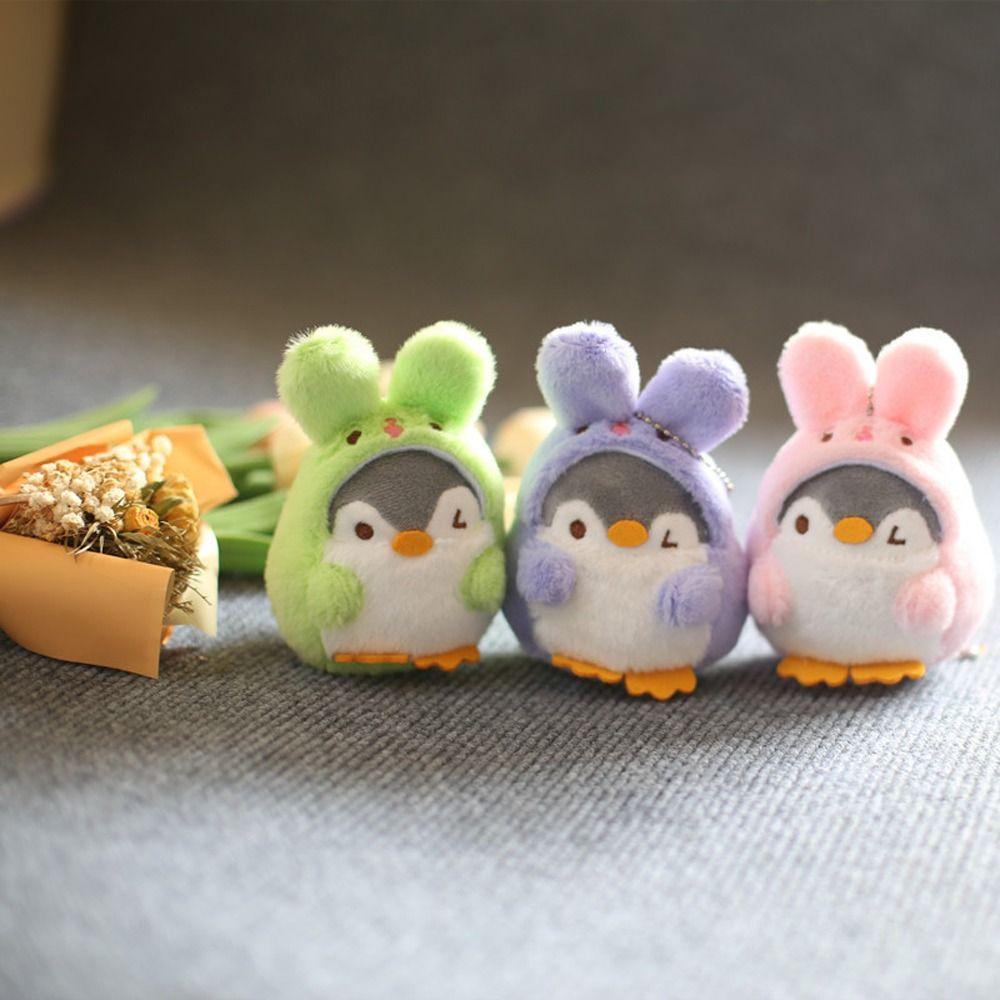 

Кукла-пингвин, мультяшная сумка с кроличьими ушками, подвеска для девочек, брелок для ключей в корейском стиле, брелок для ключей от автомобиля