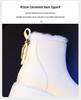 Women's Off-White Thickened Velvet Snow Boots