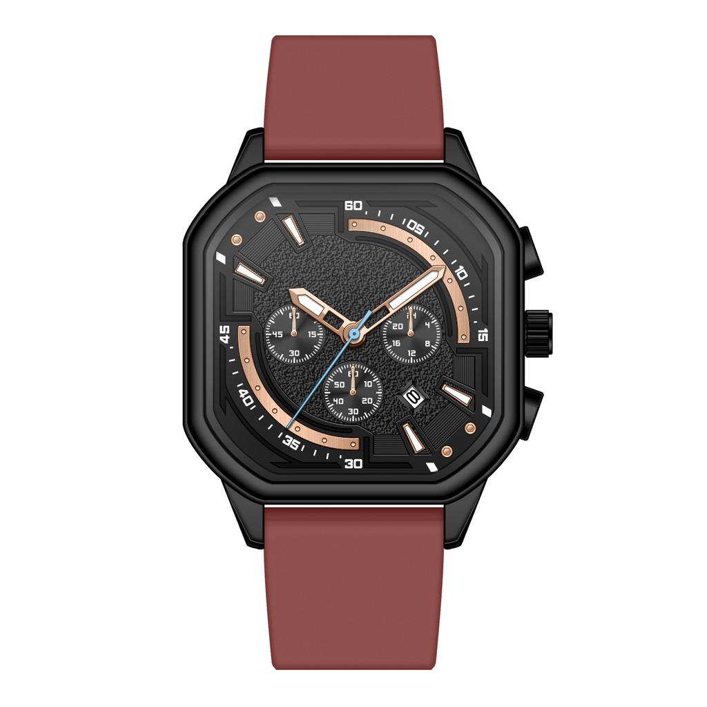 Lower Price Men's Quartz Watch 2026 High Quality Man Watch Customized Personalized Logo Rubber Band Slim Wrist Watches for Men