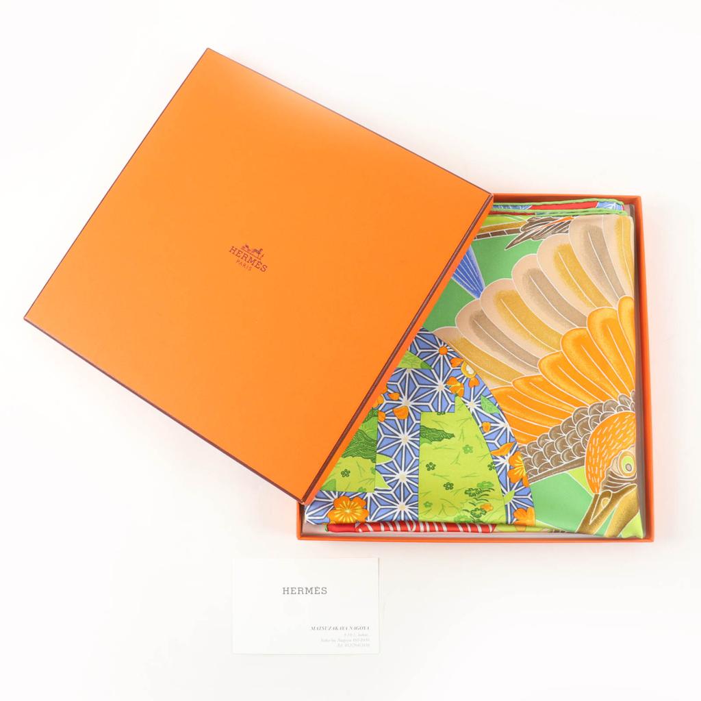 Pristine HERMES Scarf EX LIBRIS EN KIMONOS Kimono Ex Libris Silk Women Used