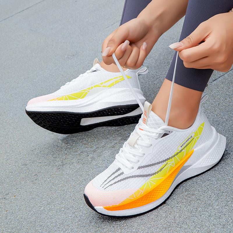 Scarpe da Corsa Speciali da Uomo per Maratona con Piastra in Carbonio Traspiranti Leggere Comode da Donna Atletiche Antiscivolo Ammortizzate Stabili Sneakers