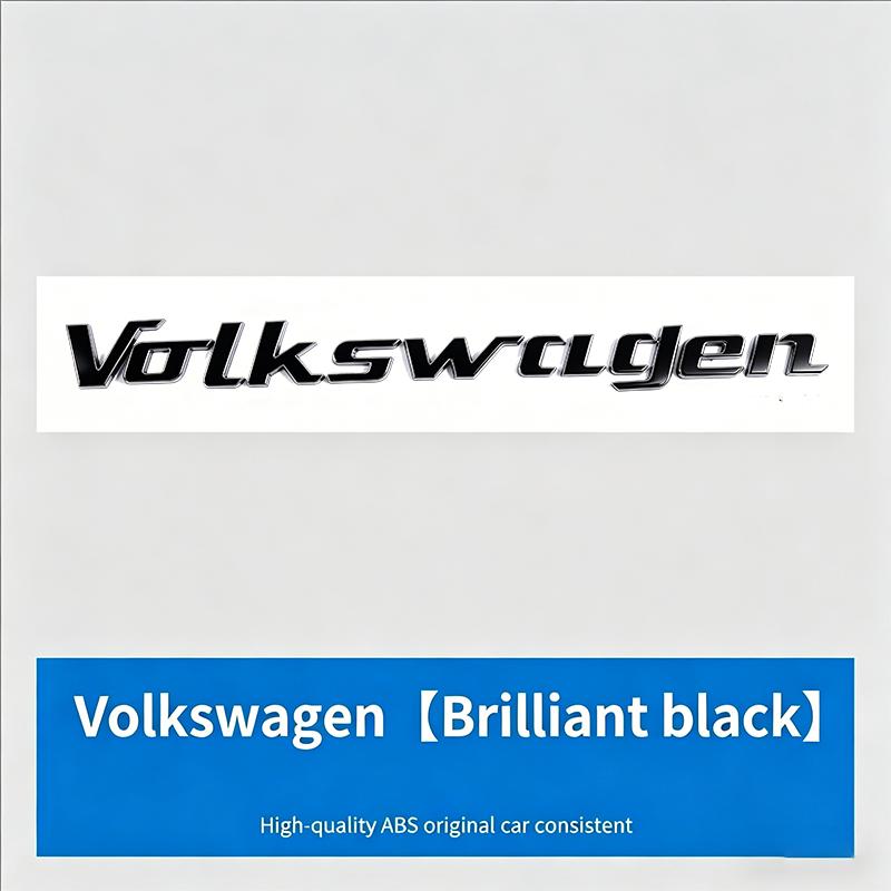 1Pcs 3D ABS Letter Emblem Car Rear Trunk Decals For VW GTI Golf Polo Tiguan Passat Touareg Jetta CC Badge Auto Accessory Hub Cap EE1