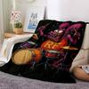 1pc Mouse Drummer Throw Blanket Soft Flannel, Cozy All Season Polyester Perfect for Home, Office
