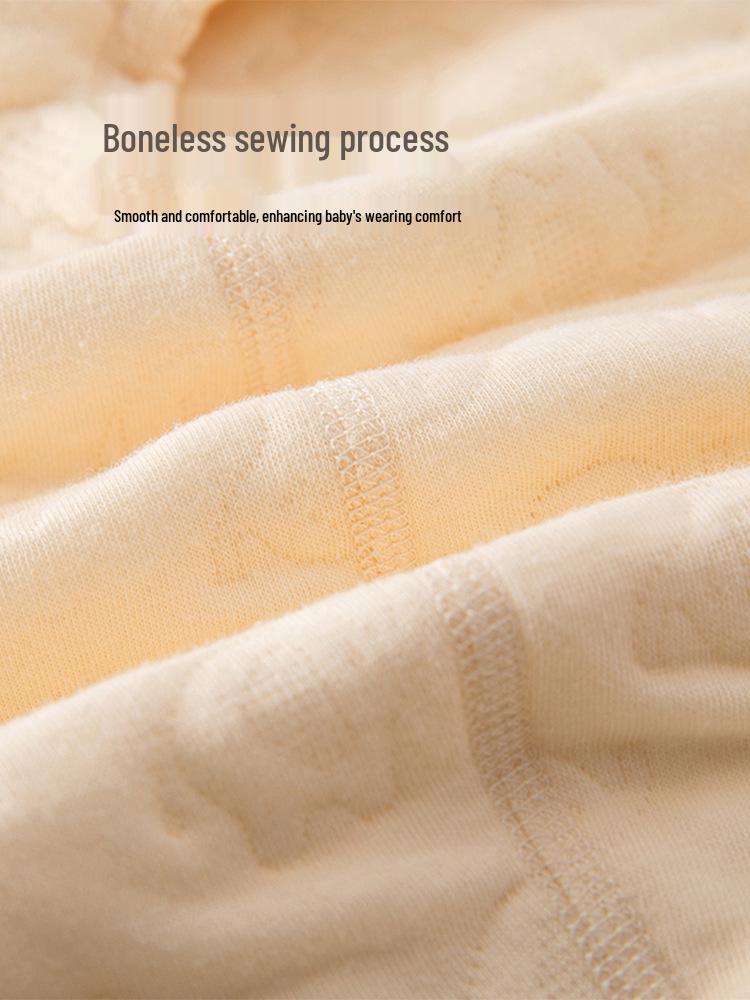 Warm Cotton Padded Baby Jumpsuit for Winter and Spring