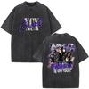 2026 Hot Sale Charli XCX Music Fashion Film Tour 2026 Vintage Washed T Shirt Men Women Summer Pop Music Fashion Oversized T-shirts Streetwear Top
