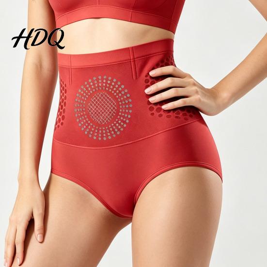 Lenjerie intimă pentru femei cu absorbție a transpirației, talie înaltă, control abdomen, chiloți cu design fagure, chiloți modelatori compresivi, respirabili, ridicare fesă, fără cusături