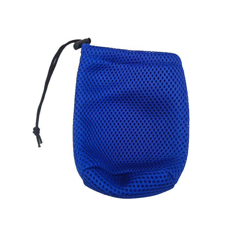 Mesh Drawstring Bag with Spring Buckle - Ideal for Sunglasses, Mobile Phones, and More. Versatile Grid Storage for Everyday Essentials.