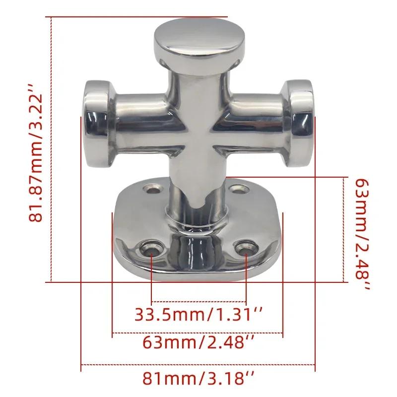 

Морской одинарный крестообразный швартовный кнехт 316 нержавеющая сталь 62x63x81 мм палубное оборудование для лодки серебряный