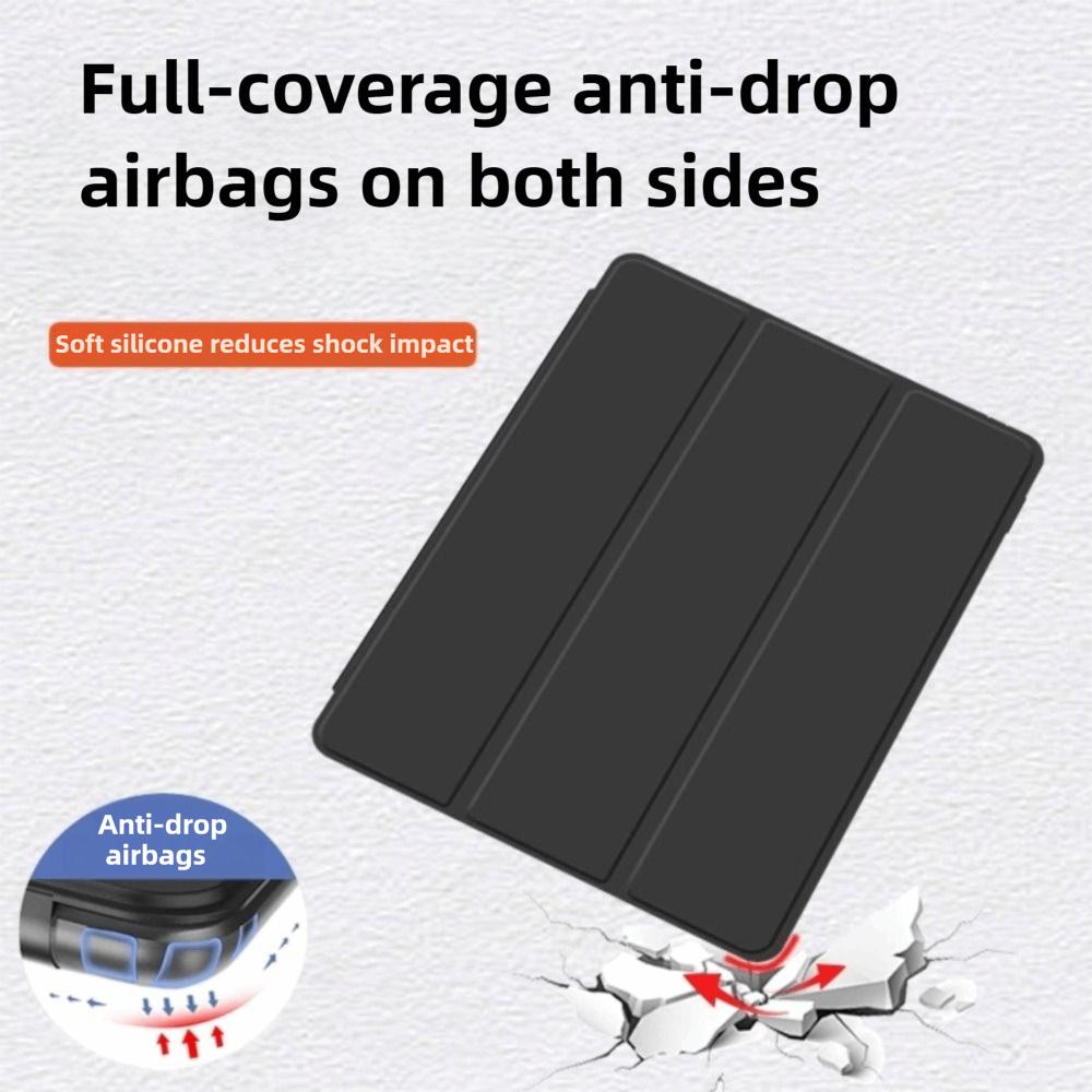 Auto Sleep/Wake 11.1" Tablet Flip Cover Tri-Folding Stand Soft Silicone Tablet Case for Lenovo Xiaoxin Pad Pro GT 2026