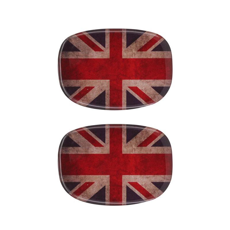 Union Jack Rukojeť opěradla sedadla 3D nálepka Epoxidová dekorativní nálepka Ochranná fólie pro Cooper One F56 Příslušenství