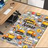 Custom Name Excavator Printed Carpet, for Office Chair Living Room Bedroom Kitchen Room Decor Gifts.