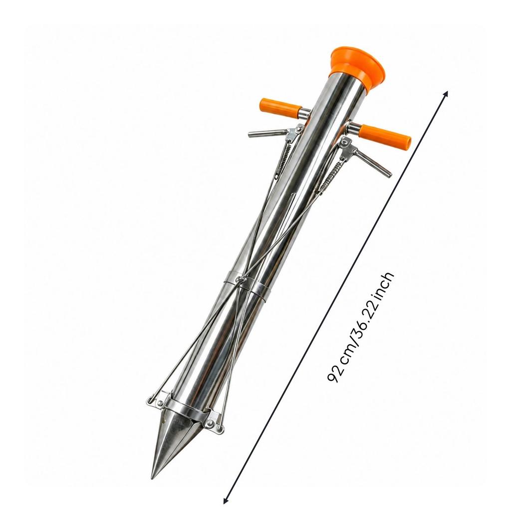 Seedling Planter with Twin Handles | HeavyDuty Stainless Steel Mechanism, Transplanter, for
