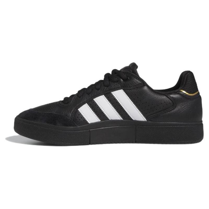 

Adidas Tyshawn Low Black White Gold Leather Sneakers IE3124 37⅓ чёрный