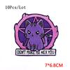 10Pcs/Lot Punk Animal Patch Embroidered Patches For Clothing Embroidery Patch Iron On Patches On Clothes DIY Hook Loop Stickers