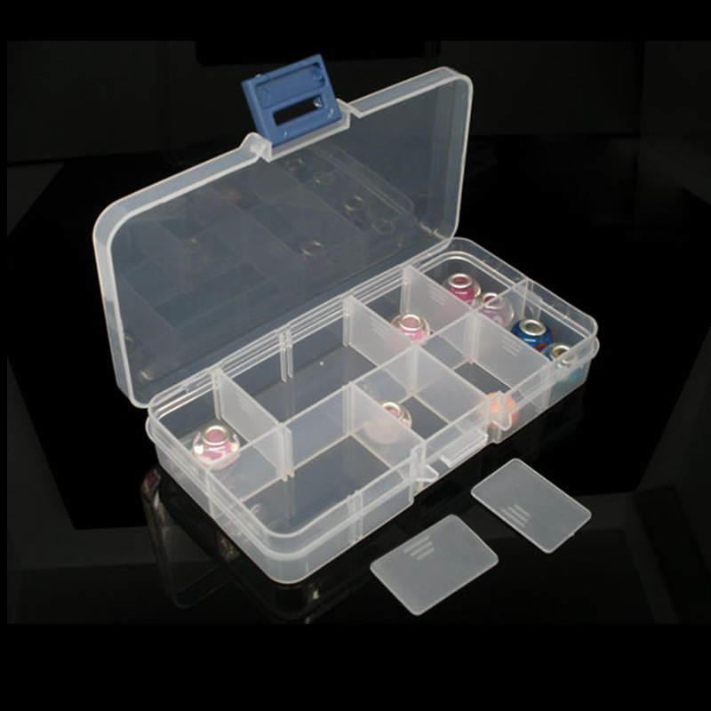 Plastik 10//15//24 Schlitze Verstellbar Schmuck-Aufbewahrung Box Hülle Handwerk