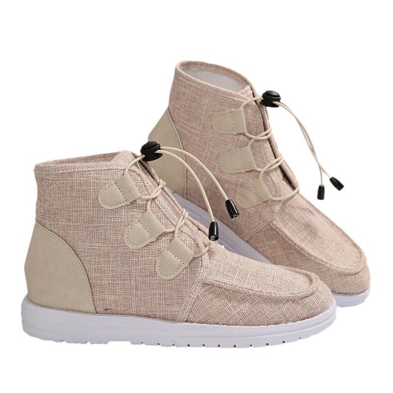 Short Snow Boots Women 2025 Winter New High-top Big Yards Overfoot Martin Boots