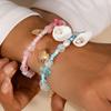 Bohemia Conch Shell Charms Bracelet for Women Girls Pearl Crystal Handmade Beaded Bracelet Summer Beach Jewelry Gifts