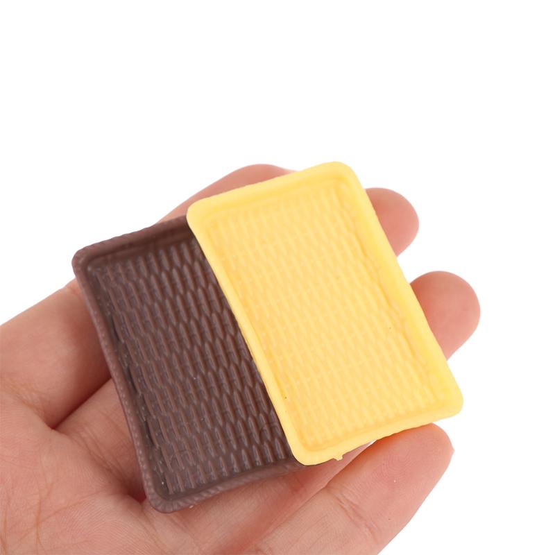 6 Stück 1:12 Puppenhaus Miniatur Speiseteller Dessertteller Serviertablett Küchenmodell Dekor Spielzeug Puppenhaus Zubehör