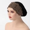 Muslim Rhinetone Lace Inner Cap Elastic Islamic Headwear for Women Prayer Cap Head Cover
