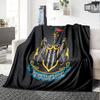 Coperta in Flanella con Stemma del Newcastle United, Poliestere Morbido, Design Moderno, Per Tutte le Stagioni, per Campeggio, Viaggi, Regali per le Feste o Compleanni