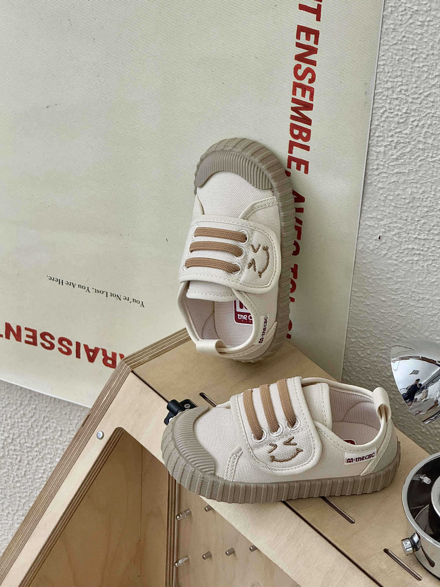 

XSHX Счастливые бисквитные туфли | Осенние туфли на липучках для мальчиков и девочек, маленькие тканевые туфли для дома, корейские устойчивые функциональные туфли, нескользящие 32 хаки