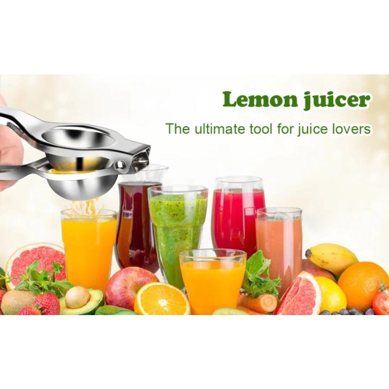 Hochleistungs-Zitronenpresse aus Edelstahl - Manuelle Zitruspresse für Zitrone, Orange & Limette Mühelose Handpresse Fruchtsaftbereiter